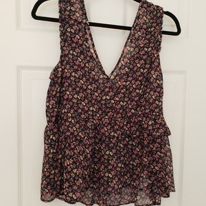 American Eagle Floral Crop Tank